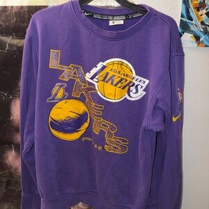 Nike Purple Lakers Crewneck Sweatshirt